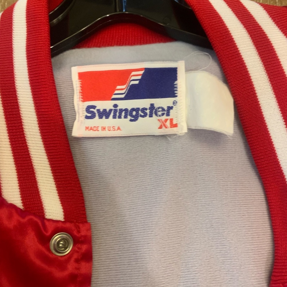 Vintage Made in the USA Firestone Red Bomber Jacket - Picture 4 of 12